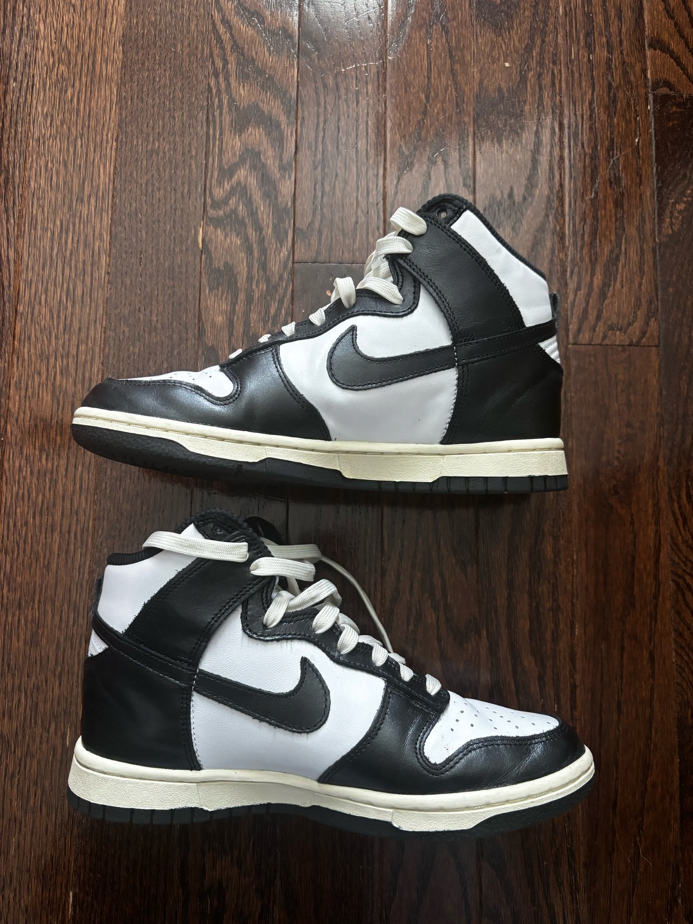 Nike Black and White High-Top Sneakers